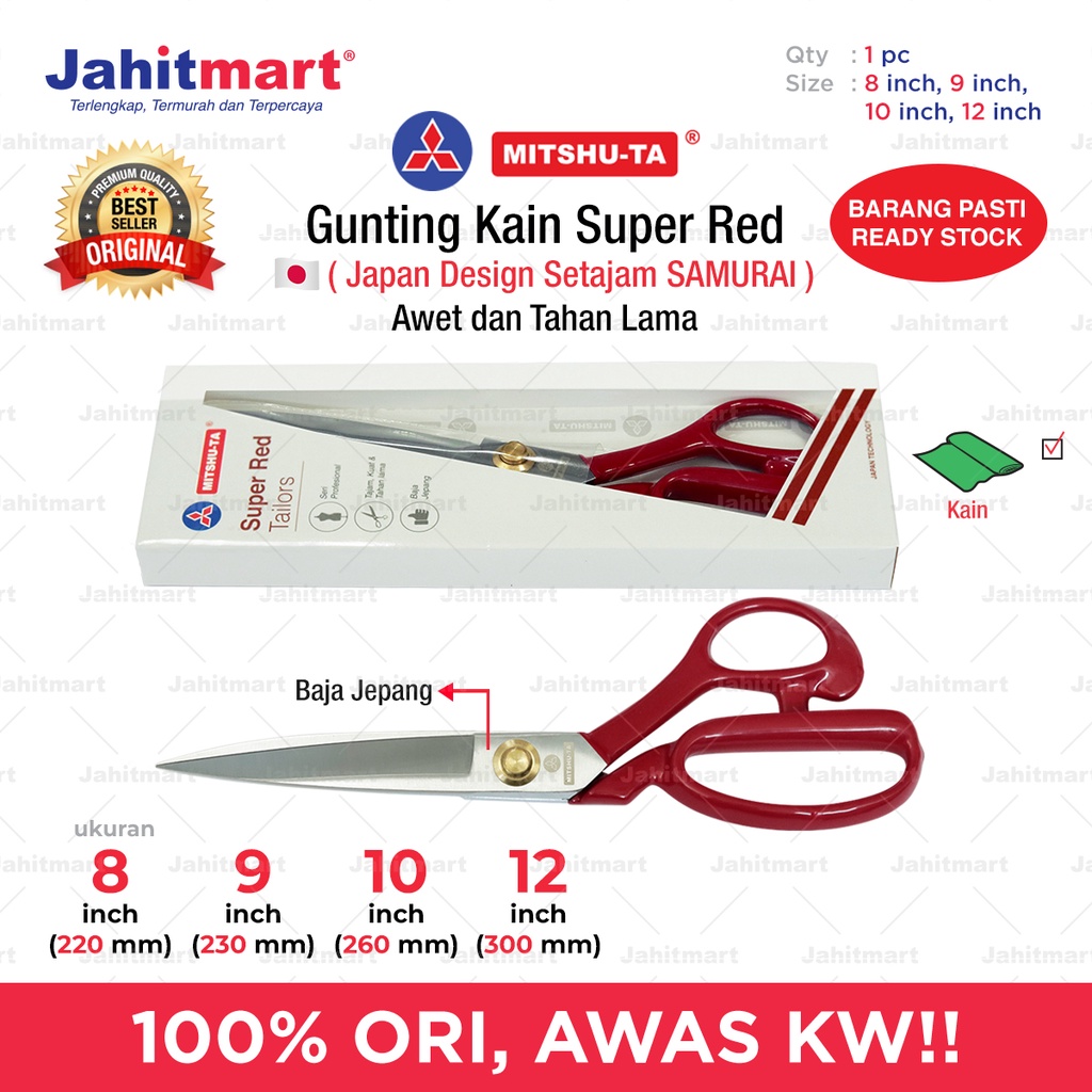 

Gunting Kain Super Red Merk MITSHU-TA