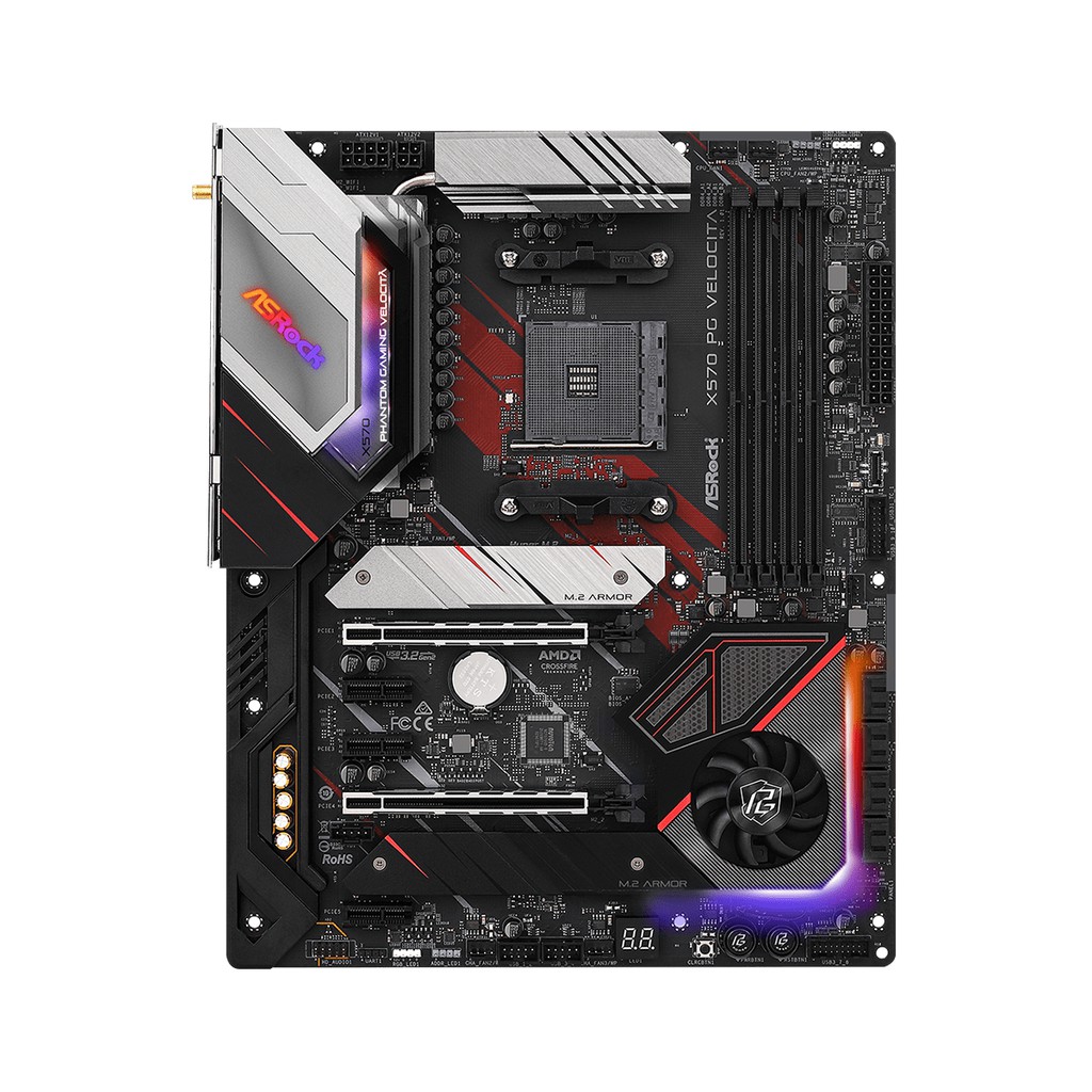 ASROCK X570 PHANTOM GAMING VELOCITA AM4 ATX DDR4 PG MOTHERBOARD AMD