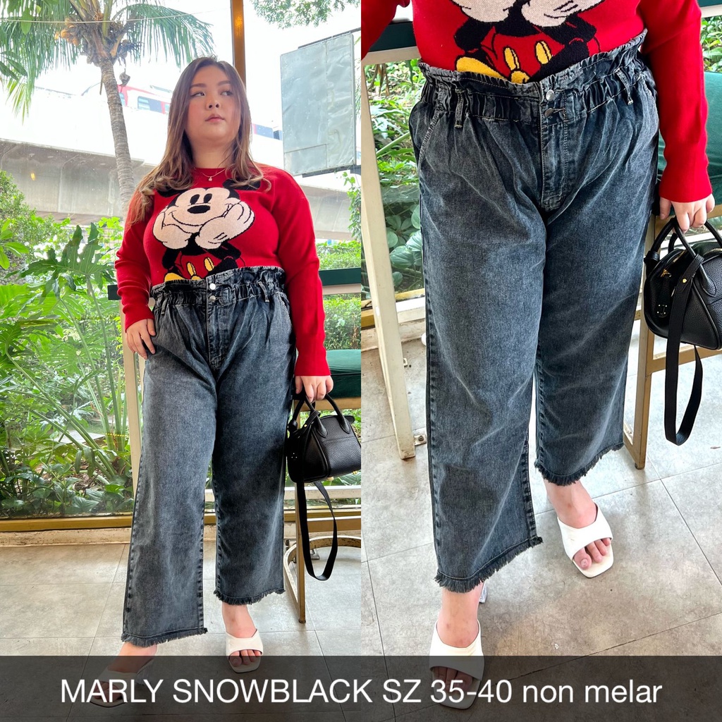 CELANA JEANS WANITA BF RUBBER MARLY SERIES -SYSCLOTHIER