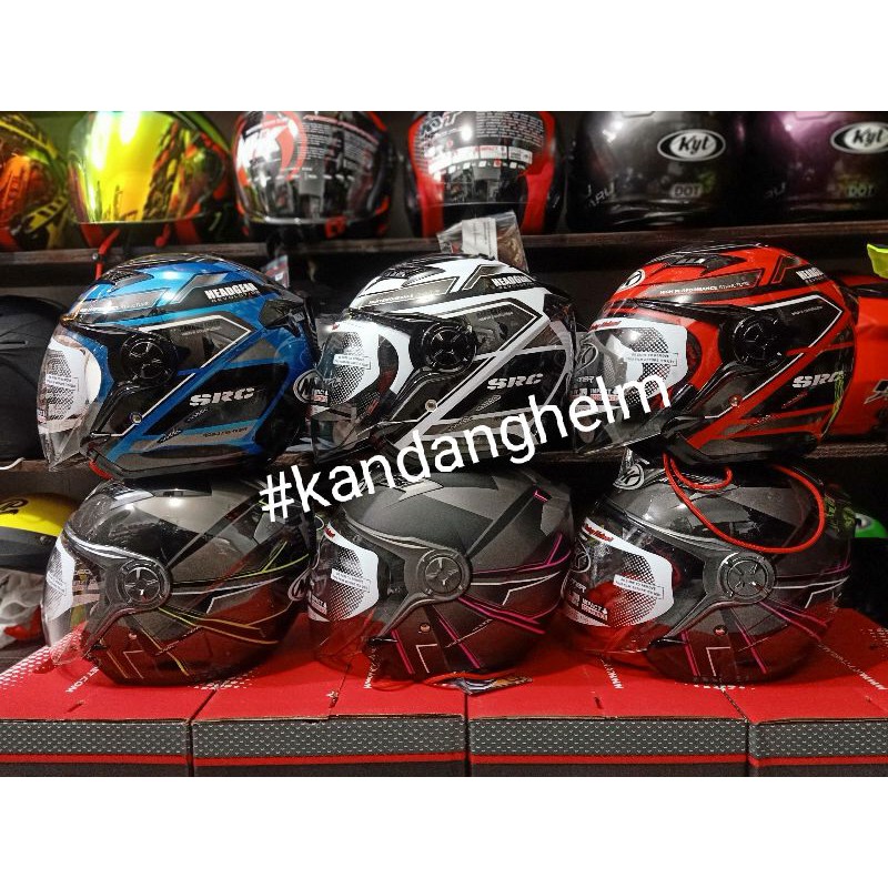 NHK GLADIATOR TAURING HAWK  DOBLE VISOR HELM OPEN FACE