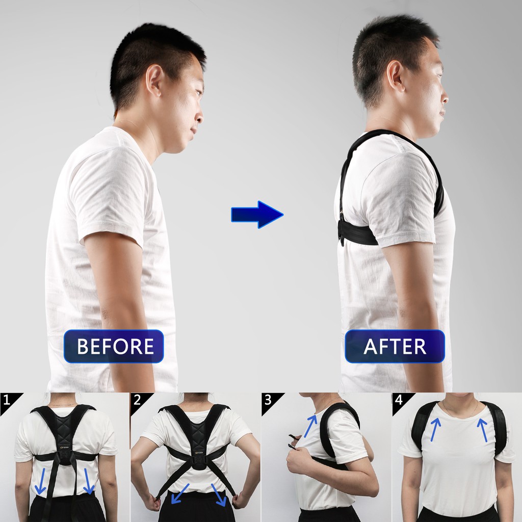 posture corrector penyangga punggung membantu menghilangkan bungkuk dan meluruskan punggung dn badan