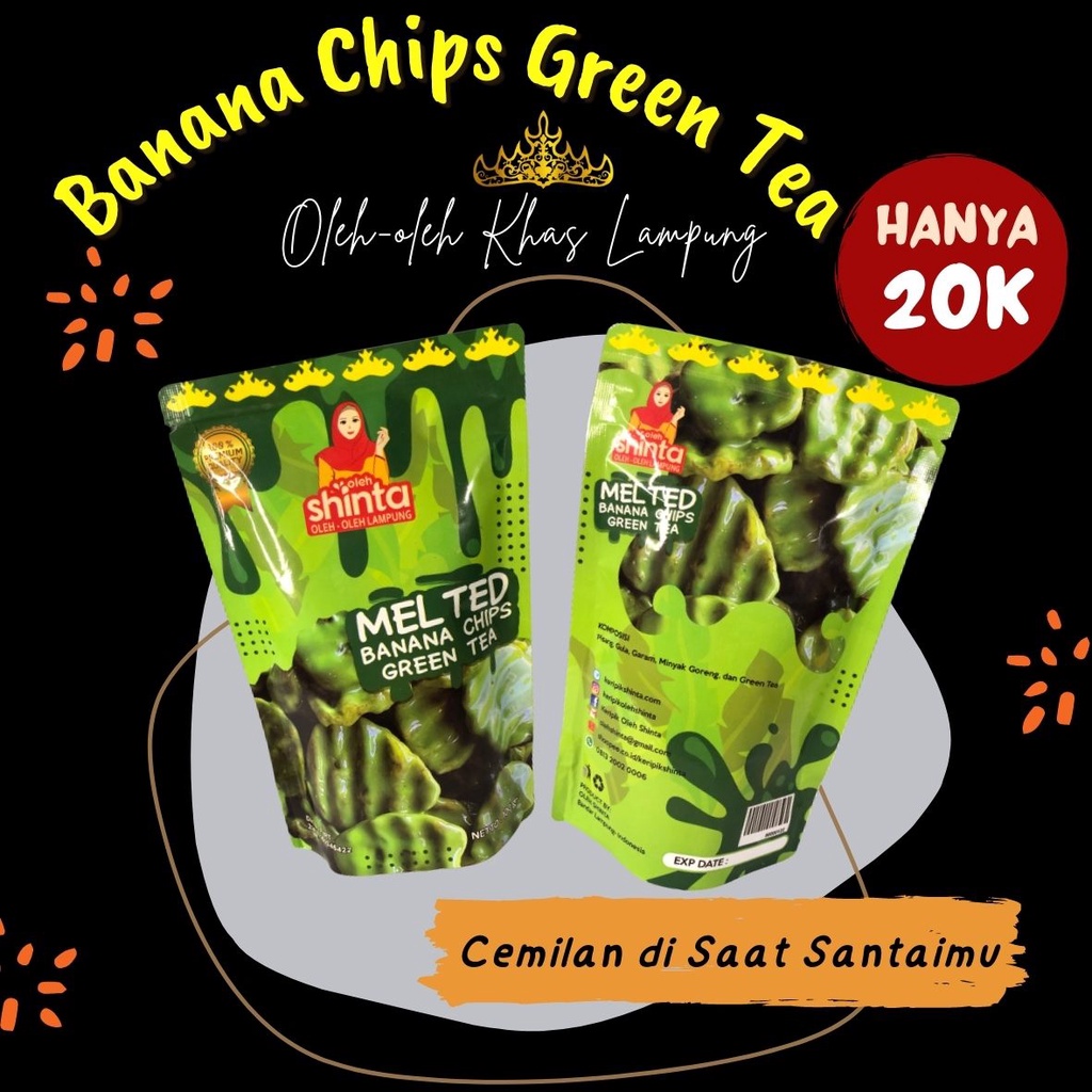 

Keripik pisang MELTED green tea