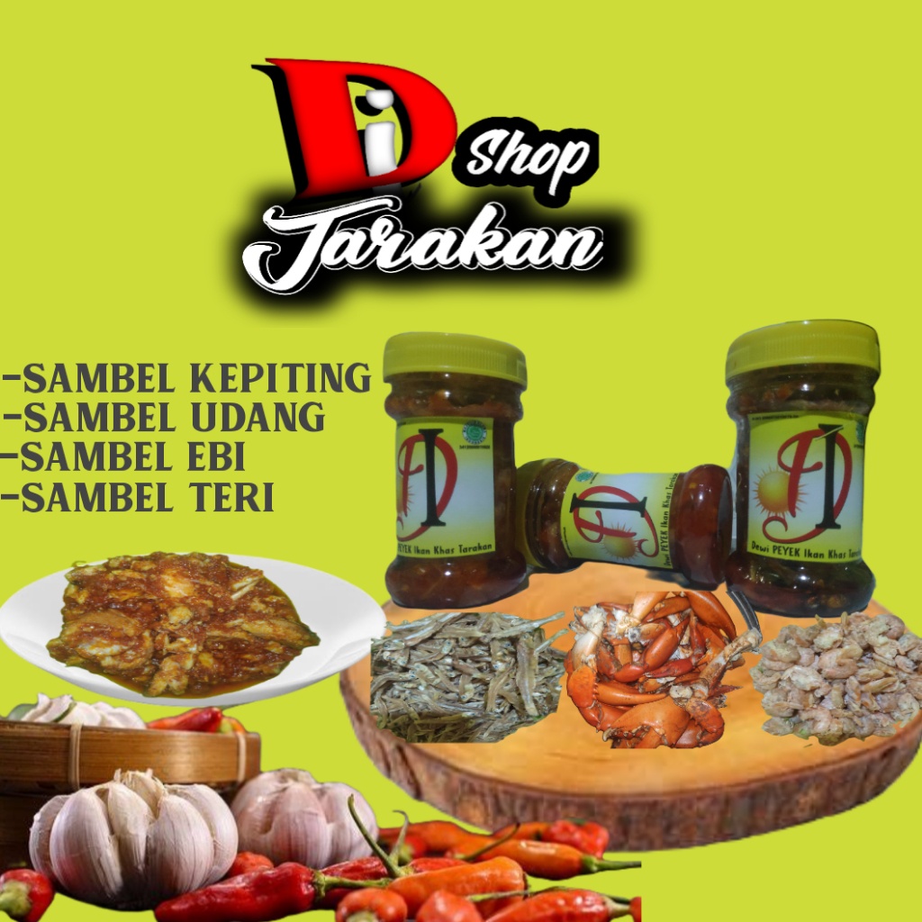 

SAMBAL KEPITING (di_shoptarakan) kemasan botol 150gr.