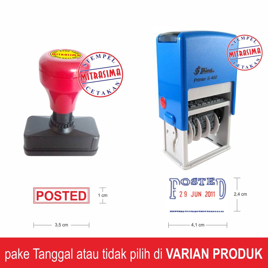 

Stempel POSTED Warna Otomatis