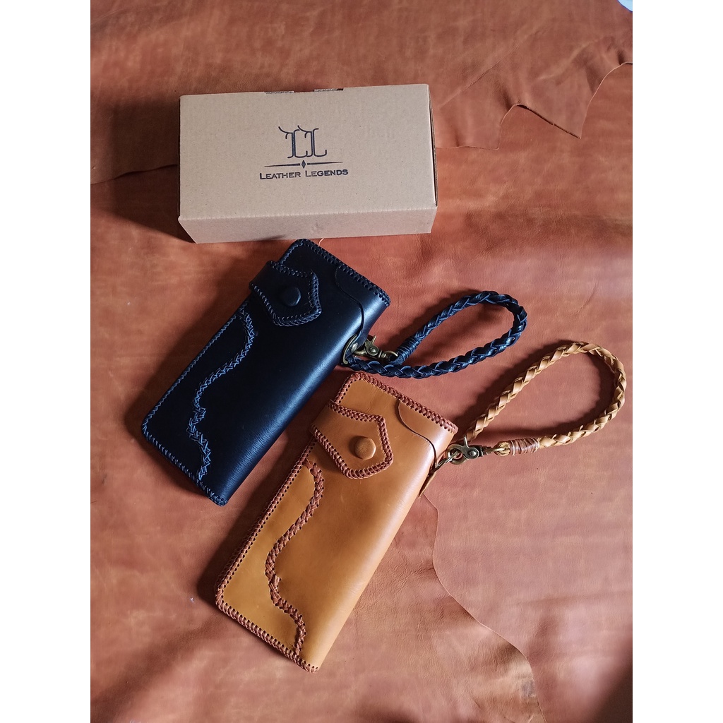 Tali dompet kulit Anyam Rantai dompet Tali Dompet kulit Anyam