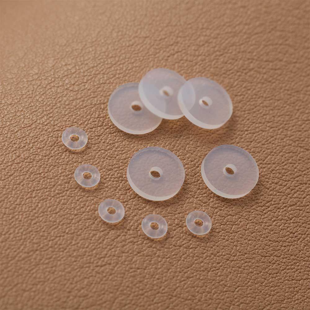 Nanas Piercing Healing Silicone Discs Benjolan Soft Gasket Spacers Disc Dengan Cincin Bulat Anti Melorot