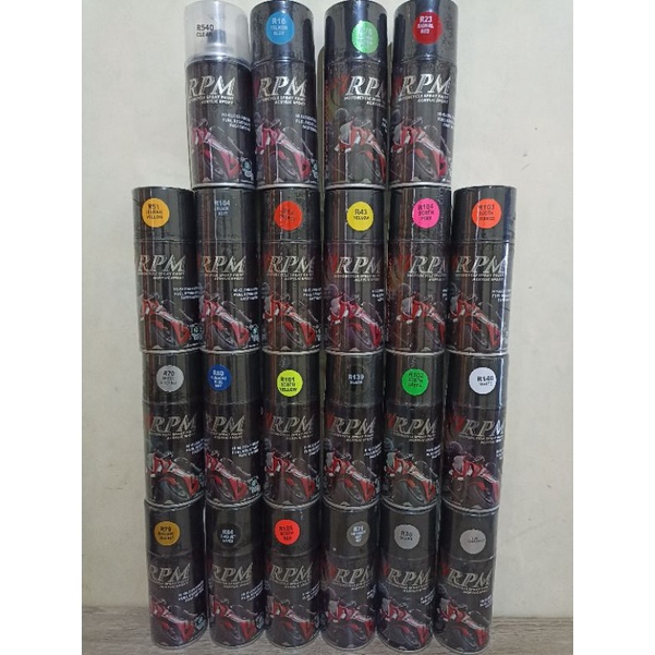Pilox pilok cat semprot RPM Futanlux 300 CC warna silver chrome scoth green black met avansa anthara