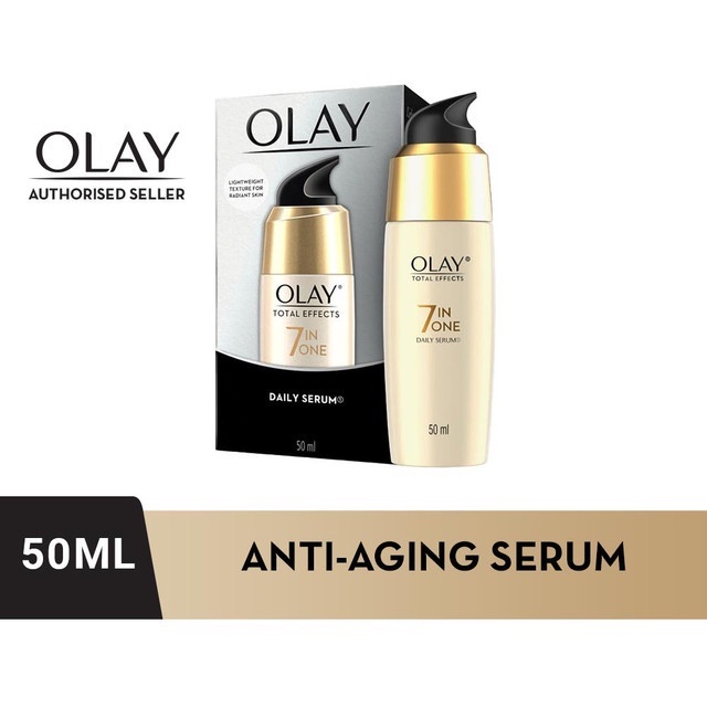 Olay Total Effects 7 In One Skincare Anti Aging - Facial Wash 100 Gr, Serum Wajah 50 ml, Night Cream 50 Gr, Day Cream NORMAL / GENTLE SPF 15, BB Creme SPF15 - Skin care Perawatan Kulit Wajah - Krim Pelembab, Serum Wajah, Sabun Cuci Muka Cleanser