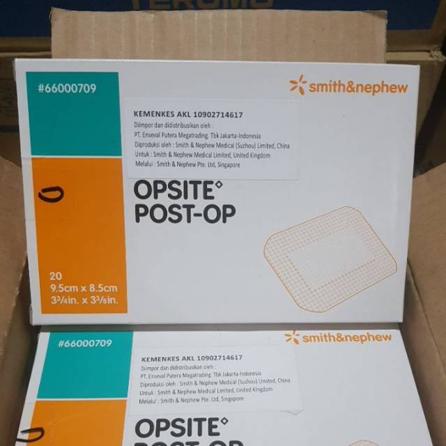 OPSITE POST-OP 9,5 x 8,5 cm / Plester tahan air / Opsite 9,5cm x 8,5cm