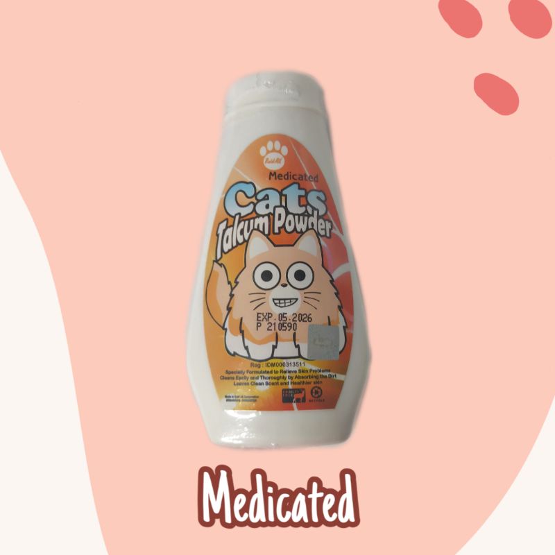 Bedak Kutu Kucing / Bedak Jamur Kucing / Bedak Wangi Kucing / Grooming