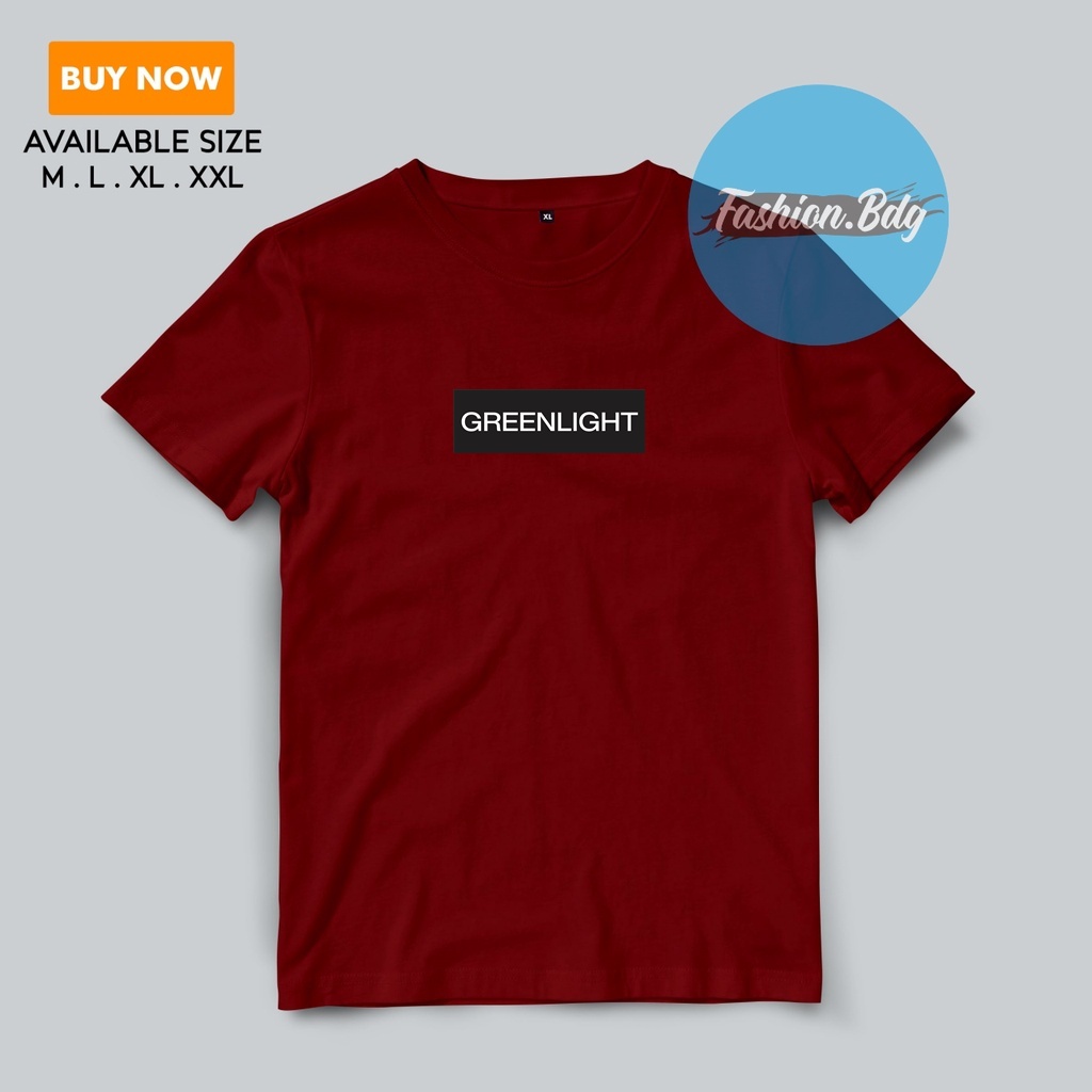 Baju Kaos Pria Distro GreenLight GRNLT Katun Combed 30s Nyaman fit M,L,XL,XXL