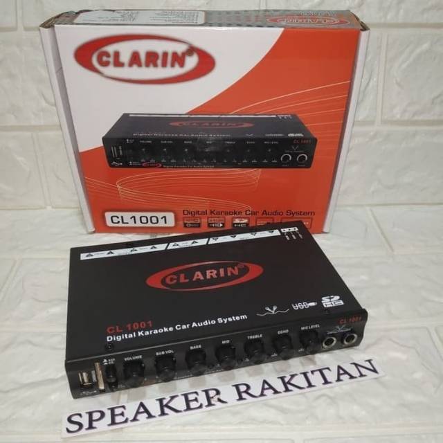 Pre amplifier digital karaoke car audio system CLARIN CL1001