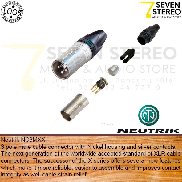 Neutrik NC3MXX Male XLR Connector