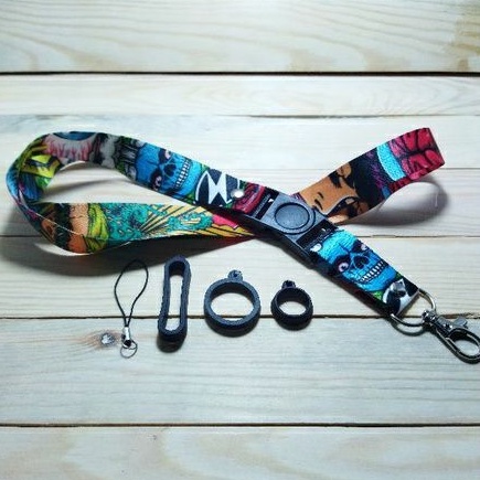 

Lanyard pod Dodle Cartoon Realpict bonus O-Ring gantungan ID Card