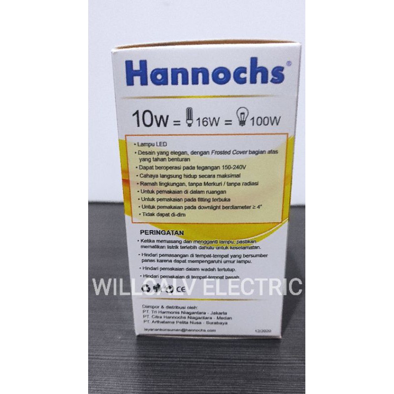 LAMPU LED HANNOCHS TRICOLOUR 10W 10WATT 10 WATT / LAMPU LED HANNOCHS 10W 10 WATT 3 IN 1 MODE CAHAYA