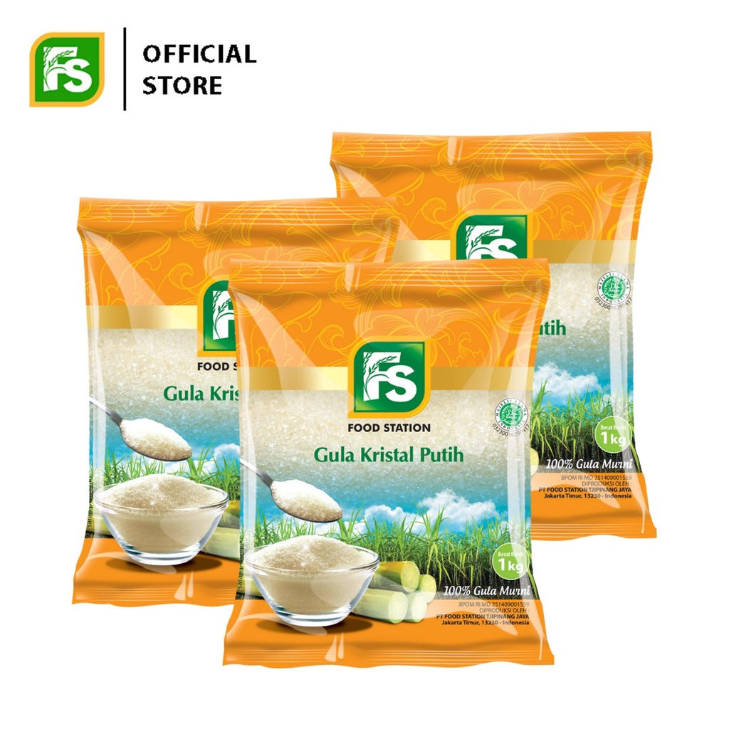 

Food Station -FS Gula Pasir Premium 3pcs @1kg