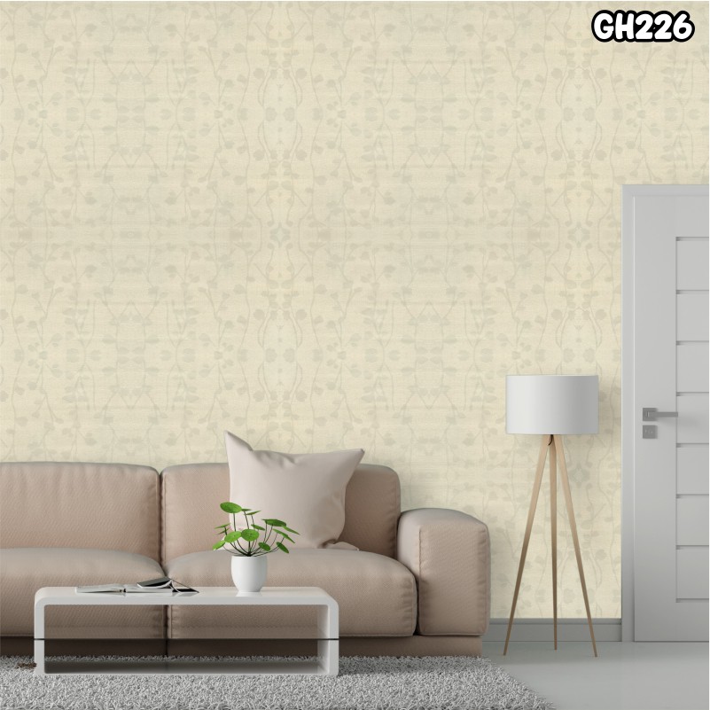 Wallpaper Dinding Motif Elegant Murah Ukuran 45 Cm X 10 M Bahan PVC wallpaper 3d wallpaper dinding kamar tidur Bertekstur Kualitas Super real-GH226