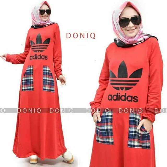 baju gamis wanita terbaru/ adidas dress