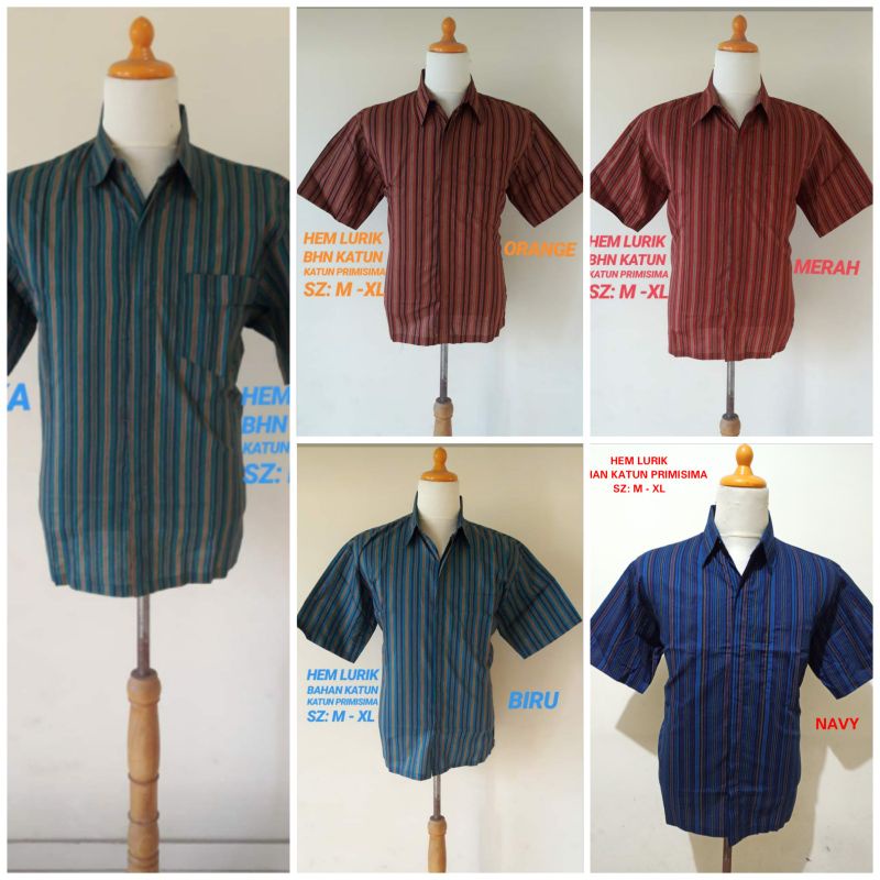 kebaya wanita KEMEJA PRIA BATIK LURIK LENGAN PENDEK/ KEMEJA BATIK LURIK / SORJAN LURIK / SORJAN MOTI