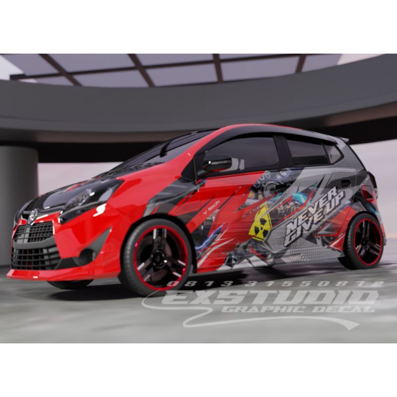 Jual Decal Ayla Merah Full Body Decal Custom Indonesia Shopee Indonesia