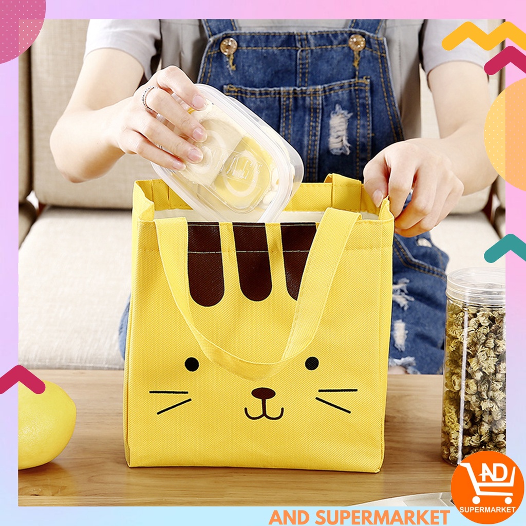 Tas Bekal Anak Import Tas Bekal Motif Karakter Murah Lunch Bag Box Tempat Bekal Penyimpan Makanan Murah TB-08-TBK