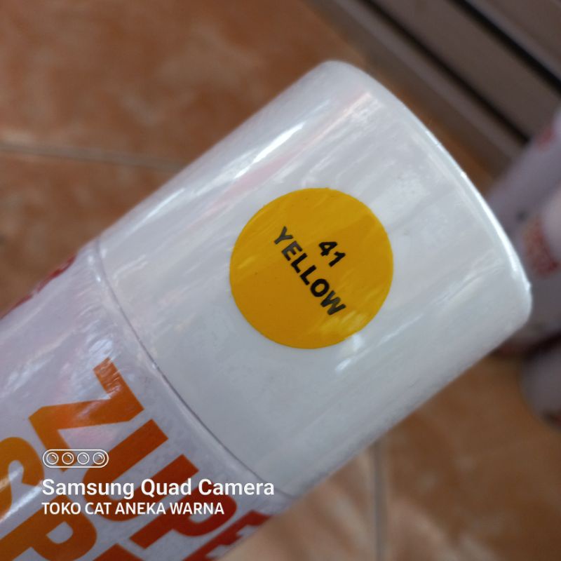 cat semprot 300cc yellow kuning zuper spray produk dari rj london spray paint pilok pilox