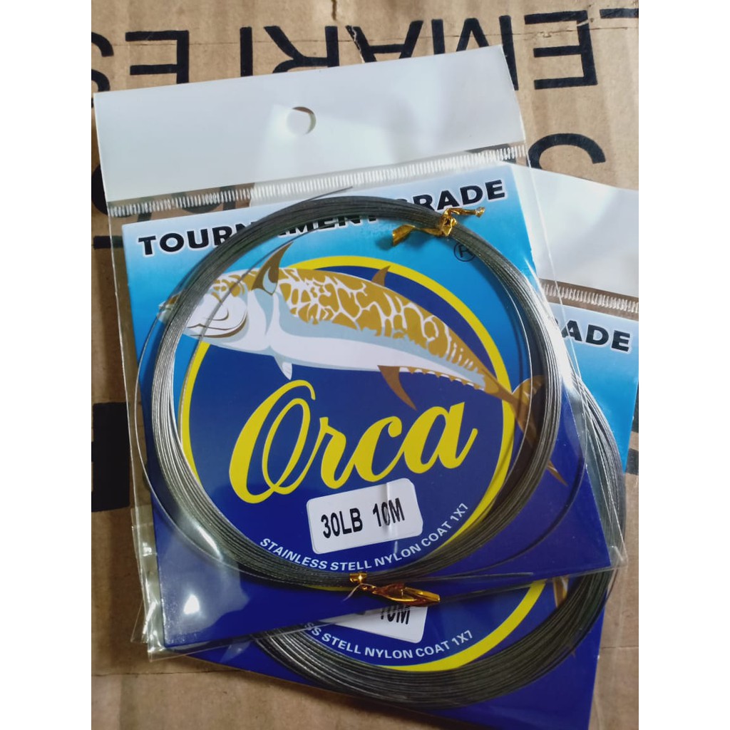 Kawat Neklin Pancing 30lb 60lb 10meter 7x1 Murah Terbaik