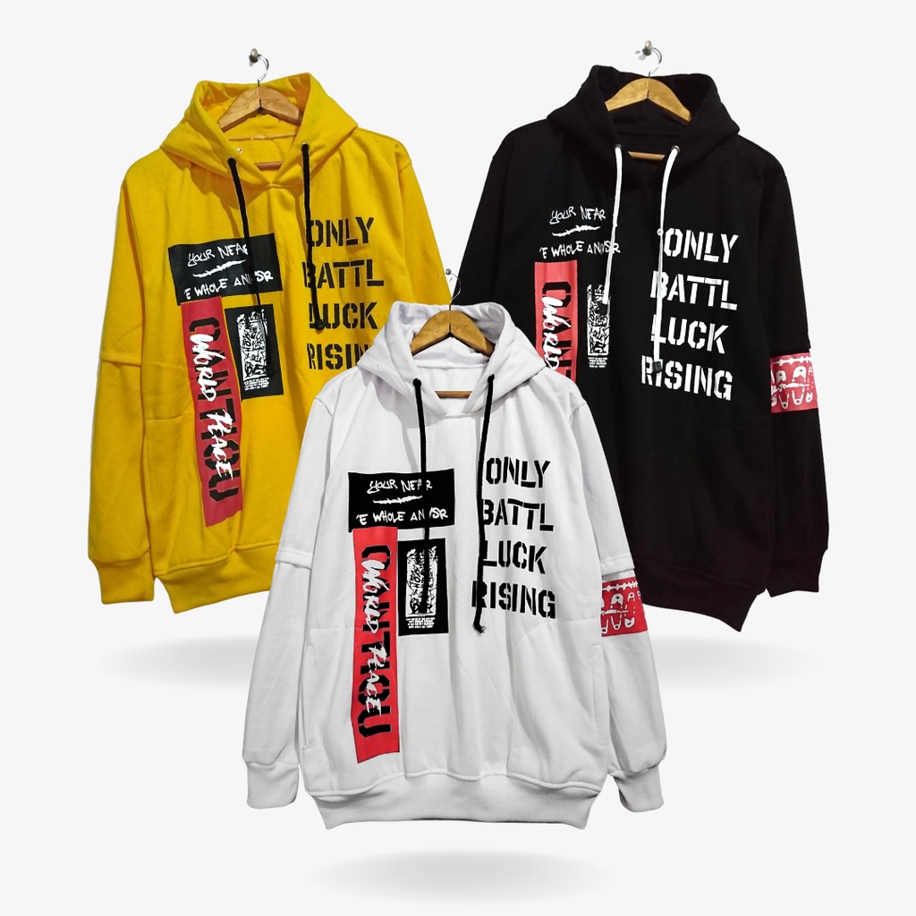 BISA COD Jaket Hoodie Sweater Only Battle Pria Wanita Couple - GMK