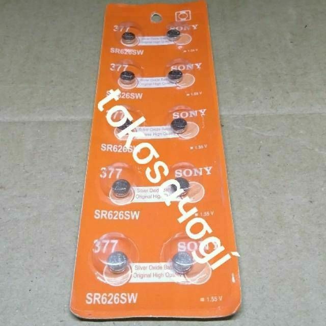 Baterai Jam tangan 377 SR626SW Battery SR 626 SW LR626 SR626