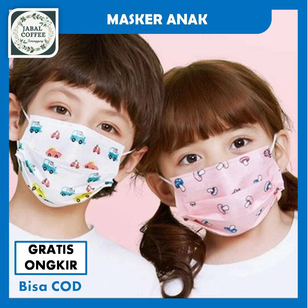 Masker Anak 3 Ply Karakter / Masker Anak 3 Ply Kids Child Mask Motif Earloop