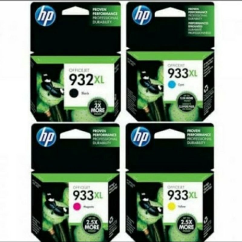 Tinta HP 932xl + HP 933xl [B.C.M.Y] printer6100,6600,6700,7110,7510,7610,7612