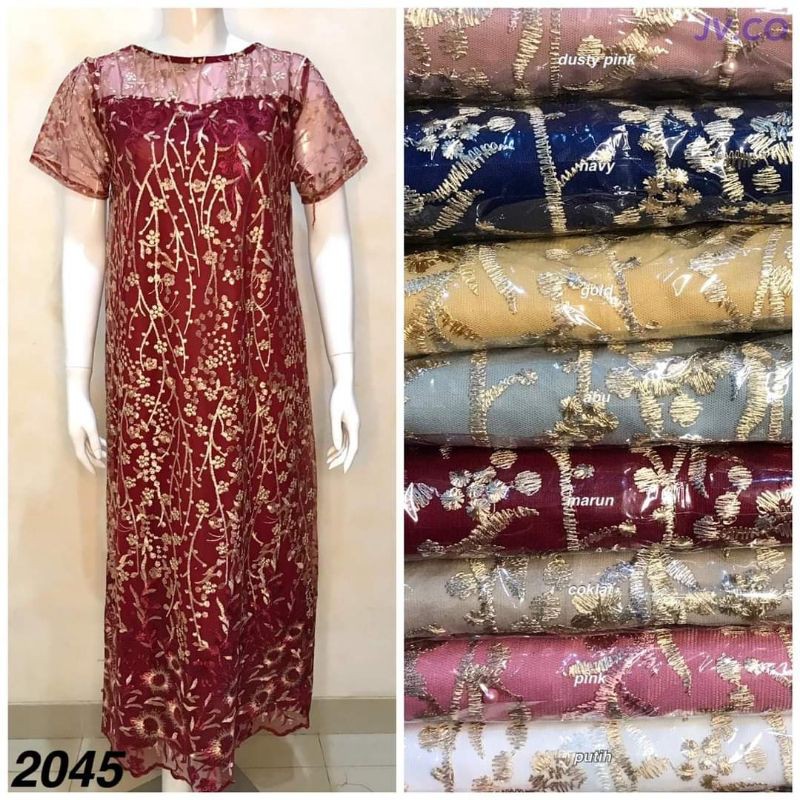 DRESS PESTA BROKAT TILE - GAUN BROKATT TILE | DRES PESTA MURAH.
