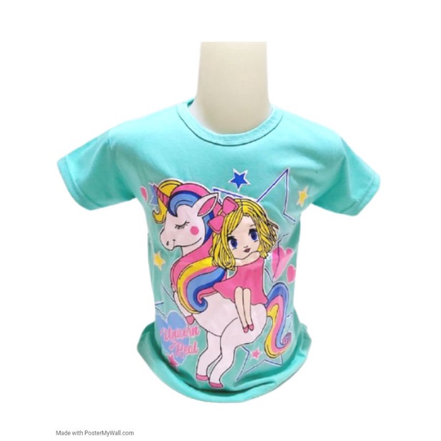 PAKAIAN KAOS Anak Perempuan Pony Gilrs cute 1-10 Tahun