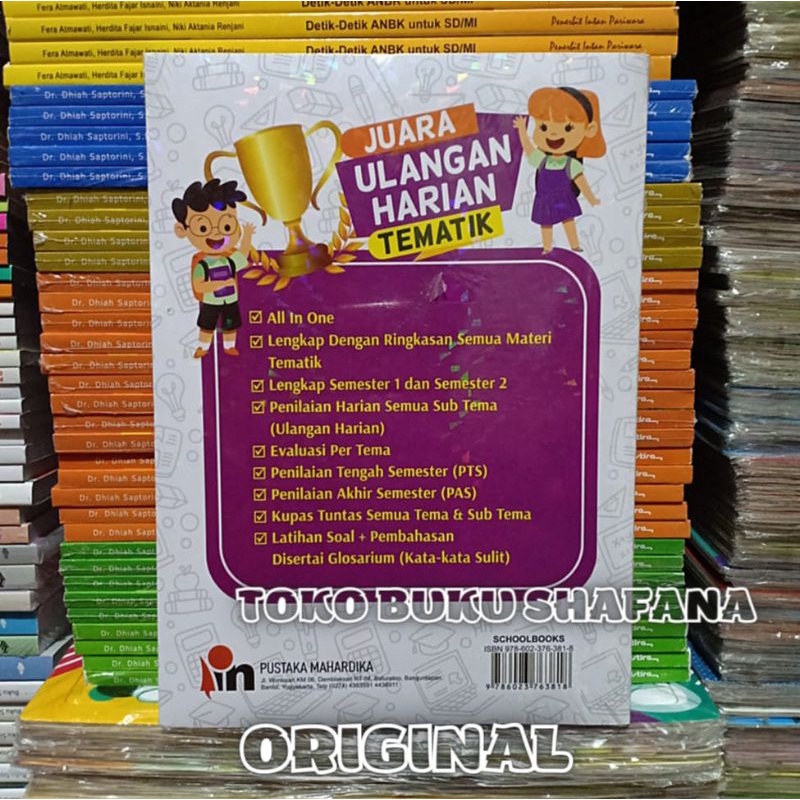 Buku Juara Ulangan Harian Tematik Kelas 2 SD/MI Pustaka Mahardika Kurikulum 2013 ORI