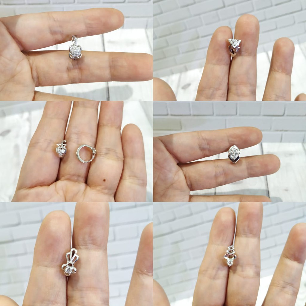 ANTING JEPIT MATA PERAK ASLI S925 GLOBAL JEWELLERY CE077