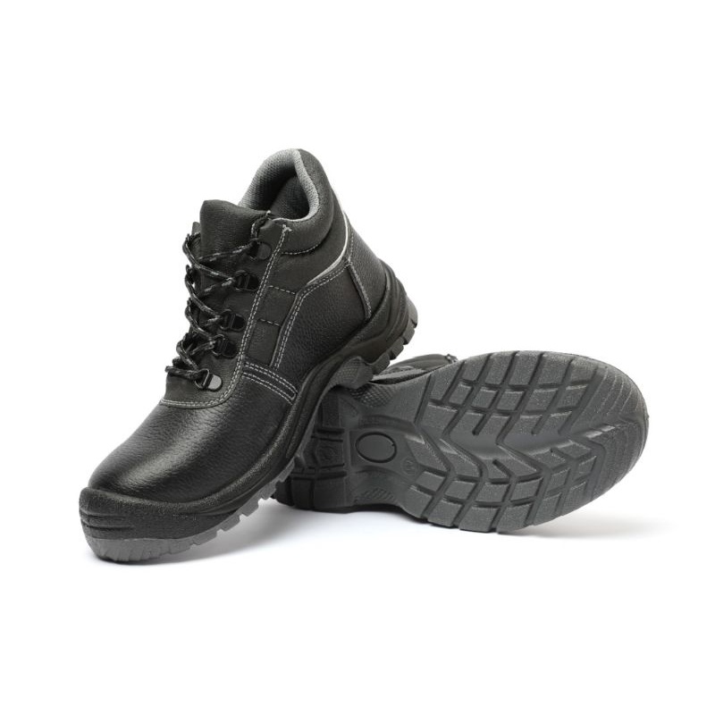 SEPATU SAFETY SHOES HIGH MIDDLE SSL 200 MURAH BERKUALITAS SEPATU KERJA PALING MURAH BLACK HITAM ABU-ABU