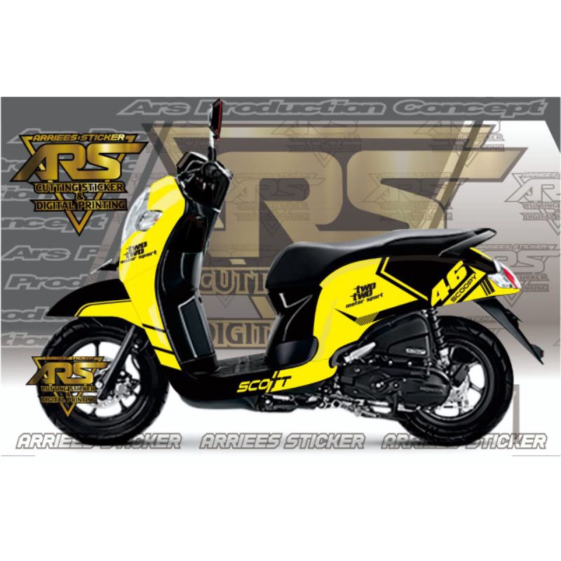 STICKER VARIASI SCOOPY 2017 -2020 FULL BODY - DECAL SCOOPY  FULL BODY