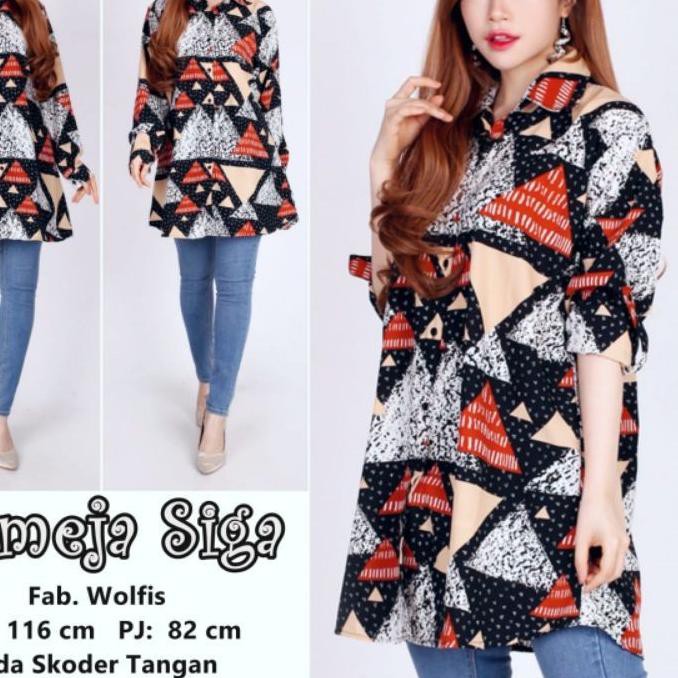 Baju Kemeja Jumbo Wanita Lengan Panjang Atasan Big Size Baju Hamil Menyusui Siga Kerja Kantor Xl X Shopee Indonesia