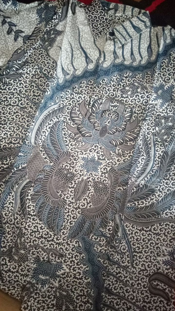 Bswart Batik Hrb026 Kenongo Hem Panjang Padi Pekalongan M L Xl Batik Pria Murah Modern Grosir