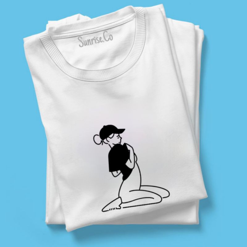 T-shirt Kaos KNTL Distro Pria Wanita Keren Baju Cowok Cewek Katun Combed Premium Murah COD