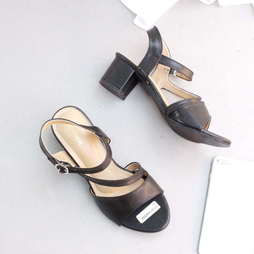 TOKO88_ID Hanami Heels Wanita LF-37-Hitam