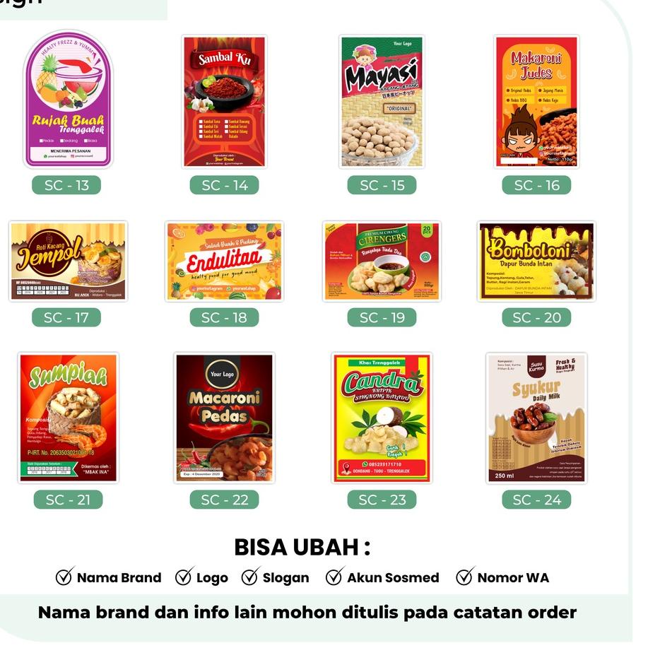 

ハ STIKER LABEL KEMASAN, PACKAGING CHROMO/BONTAK A3 ㊎