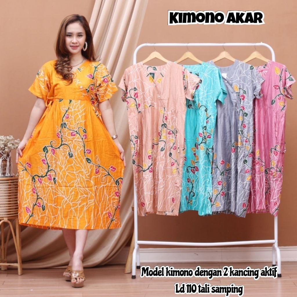 DRES DASTER KIMONO RAYON KEKINIAN DRES KIMONO PENDEK KEKINIAN BUSUI FRIENDLY MURAH MOTIF TERBARU