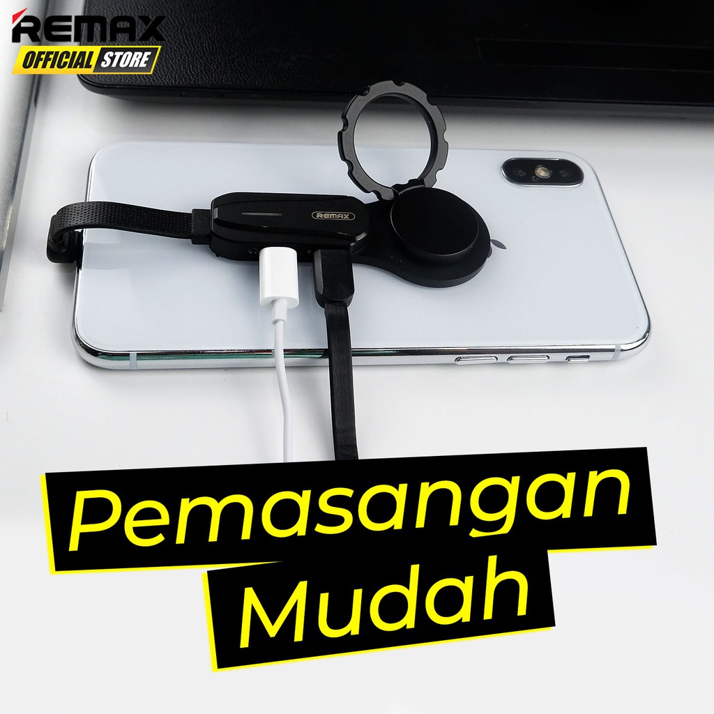 Remax RL-LA08i Audio Adapter With Ring Garansi Resmi / Audio Adapter iPhone