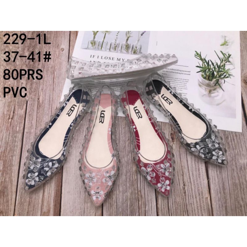 Flatshoes jelly/sepatu flat wanita jelly LCR
