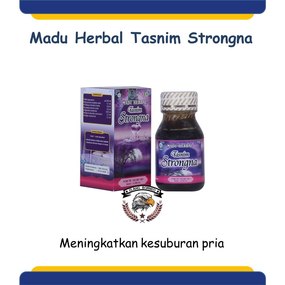 Madu Herbal Tasnim Strongna Herbal Stamina Pria Penyubur Pria Dewasa