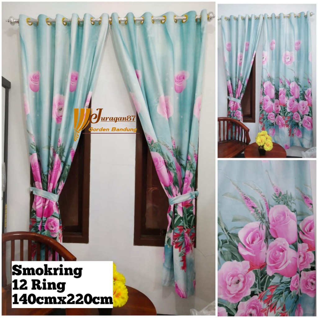 GORDEN MOTIF BUNGA TULIP/ TIRAI MOTIF BUNGA TULIP SMOKRING 12 RING