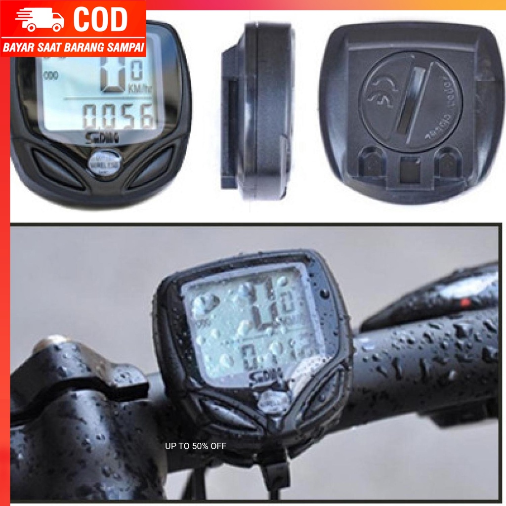 (100% BARANG ORI) SUNDING Speedometer Sepeda Wireless Display LCD - SD-548C