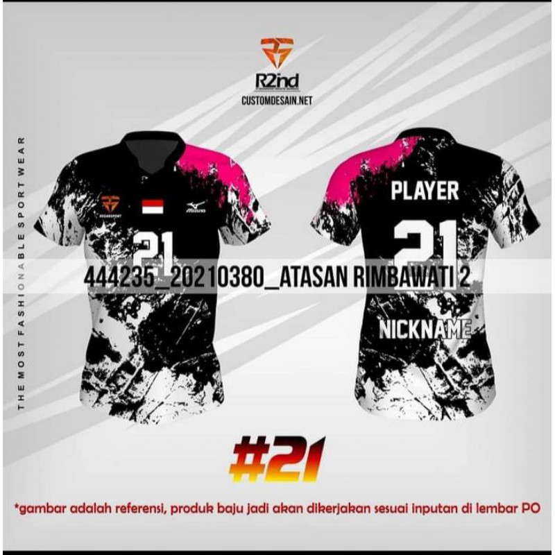 Kaos Voli Jersey Voley Printing Bisa Custom Desain Suka2 Shopee Indonesia
