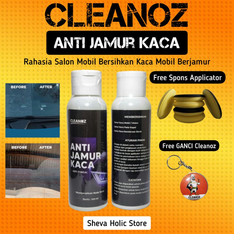 Cleanoz Anti Jamur Pembersih Kerak Kaca Jamur Mobil dan Kaca Aquarium